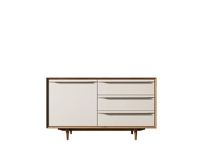 Комод "Bruni white" с ящиками и дверкой арт BR-02WH 400_400_1934677